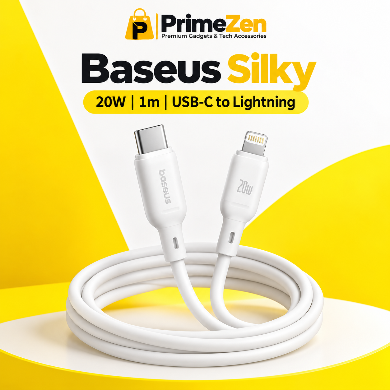 Baseus Silky USB-C to Lightning Fast Charging Cable 20W (1m)