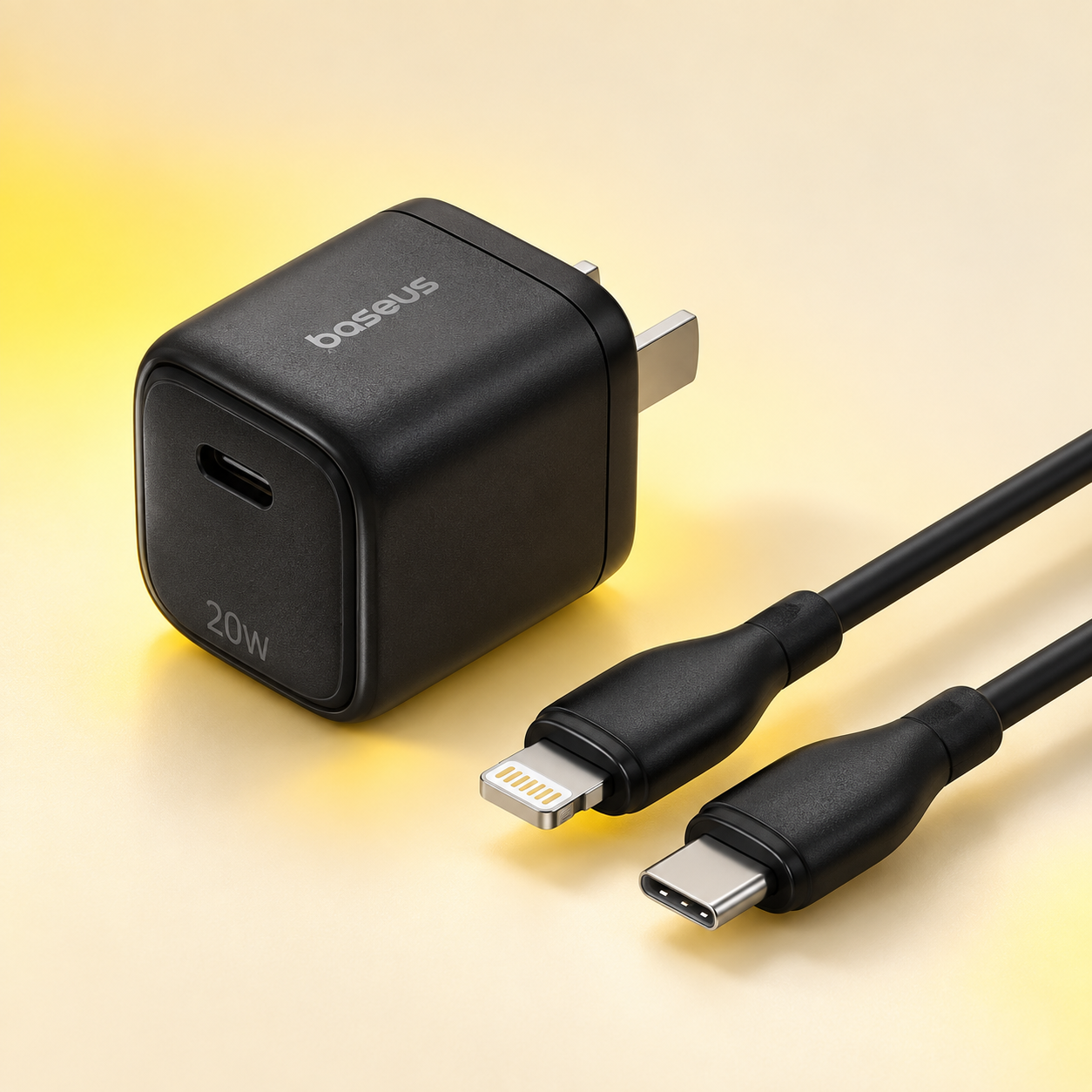 Baseus EnerFill FN22 20W GaN Charger with USB-C to Lightning Cable