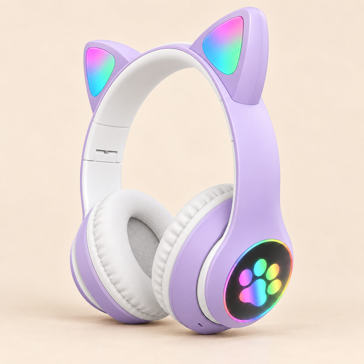 STN-28 Wireless Cat Ear Headset with Colorful LED Lights