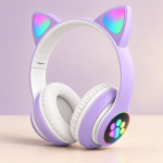STN-28 Wireless Cat Ear Headset with Colorful LED Lights
