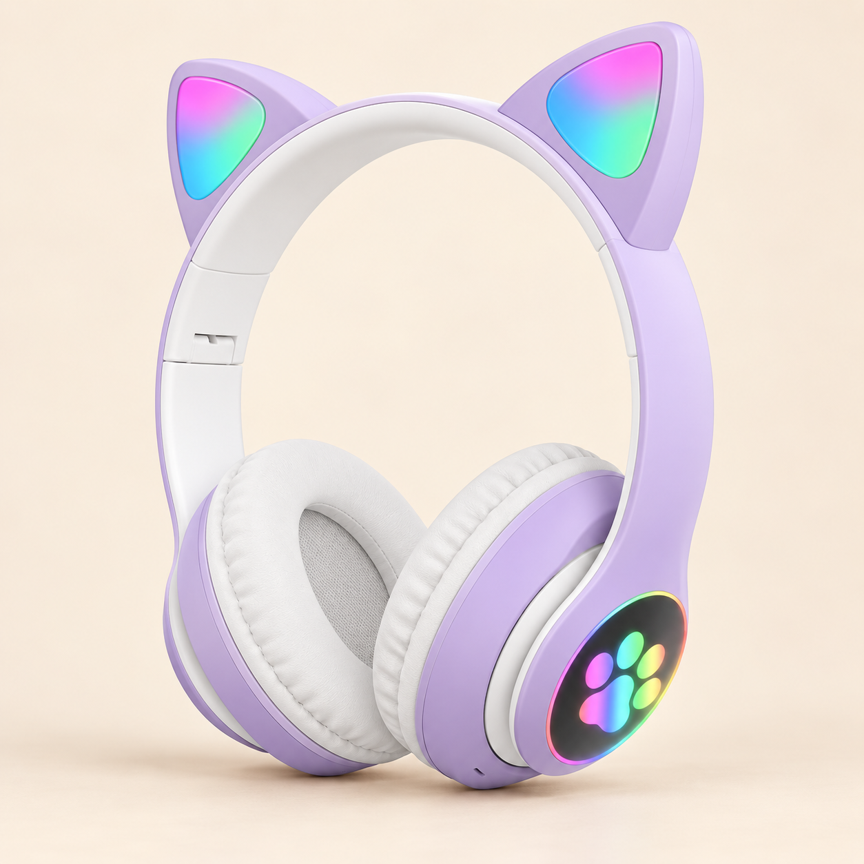 STN-28 Wireless Cat Ear Headset with Colorful LED Lights
