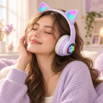 STN-28 Wireless Cat Ear Headset with Colorful LED Lights