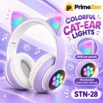 STN-28 Wireless Cat Ear Headset with Colorful LED Lights