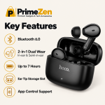 HOCO EQ32 Astute 2-in-1 Dual-Wear TWS Earbuds