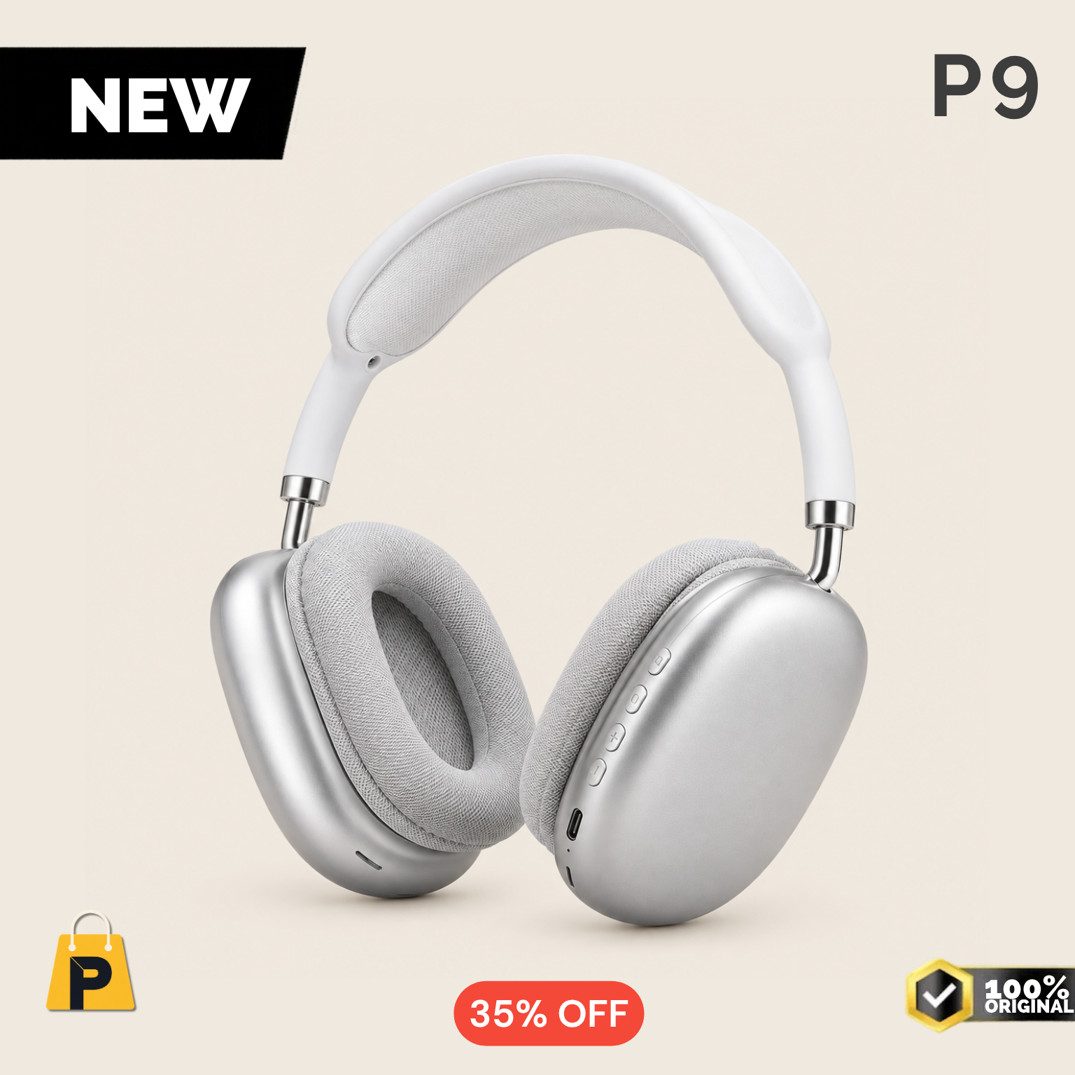 P9 Wireless Over-Ear Headphones Bluetooth 5.3